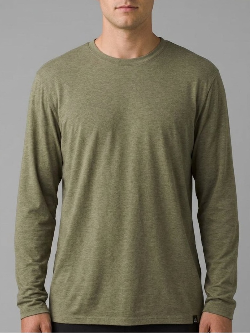 PrAna Men's Olive Long-Sleeve Crewneck Shirt